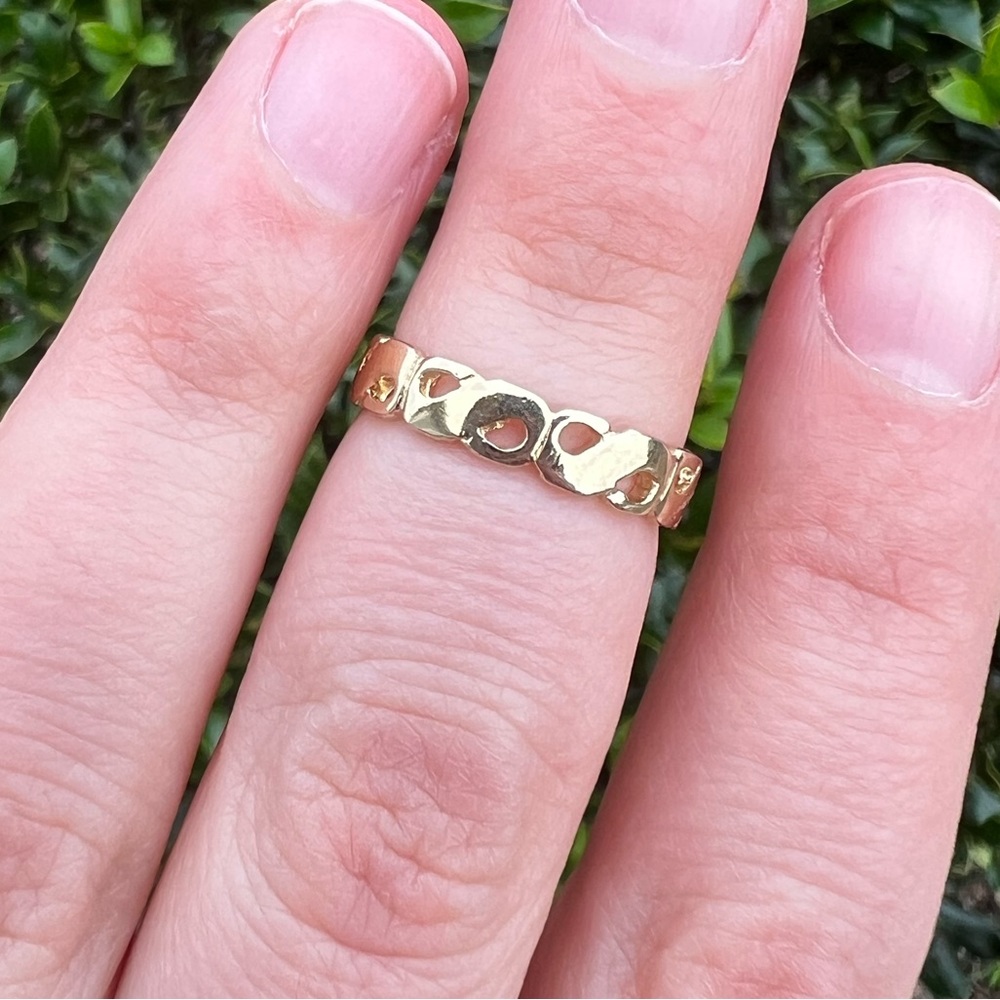 Gold Sterling Silver Infinity Ring Toe Ring Midi … - image 3